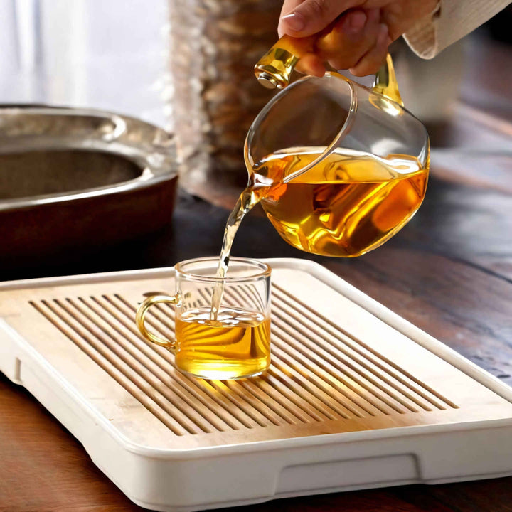 Lisslune | TranquiliTea – Magnetic Glass Infuser Teapot for Enhanced Flavour & Wellness