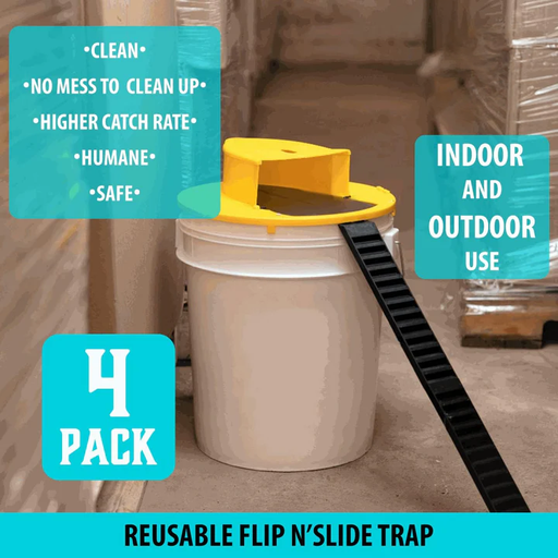 Lisslune | 4-Pack Bucket Lid Mouse Trap