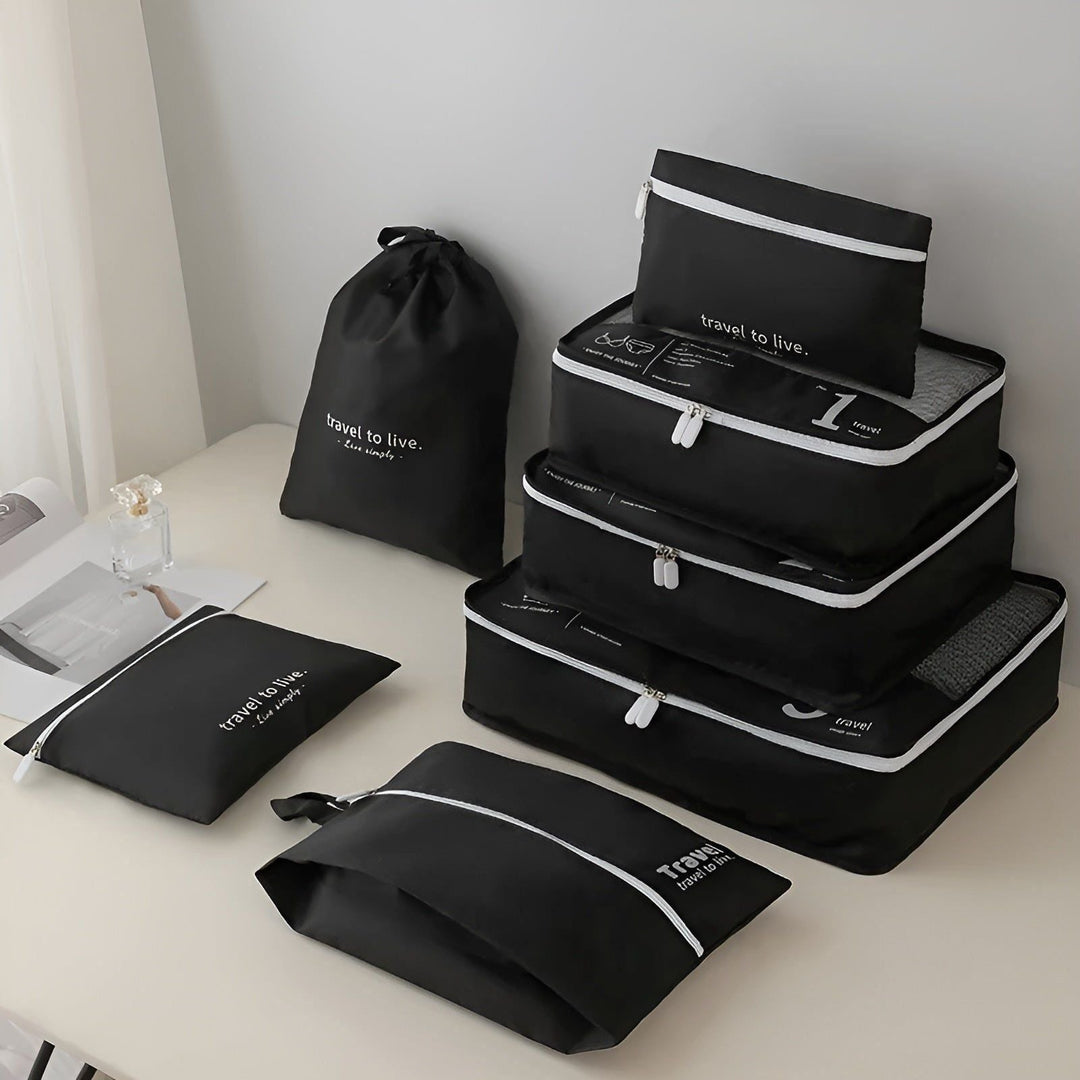 Lisslune | 7-Piece Travel Packing Cube Set – Lightweight Compression Travel Organiser Bags for Suitcase & Luggage