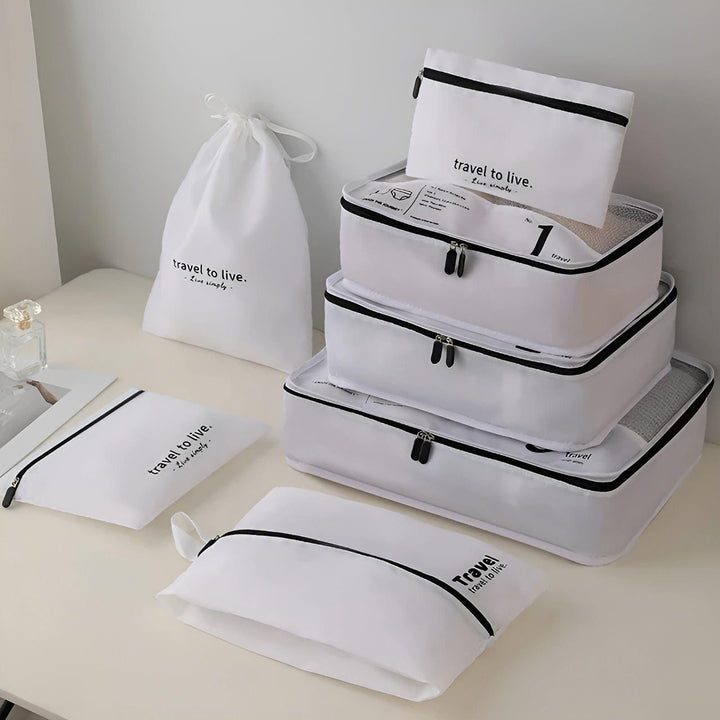 Lisslune | 7-Piece Travel Packing Cube Set – Lightweight Compression Travel Organiser Bags for Suitcase & Luggage