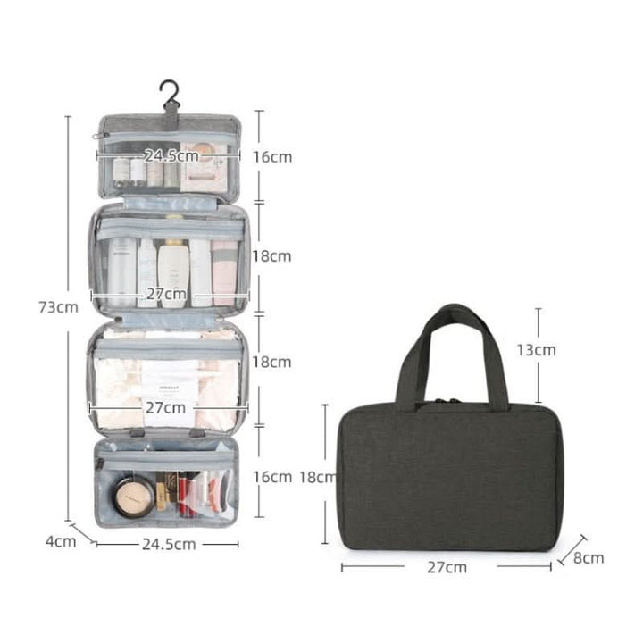 Lisslune | Compact Travel Cosmetic Organizer with 4 Compartments