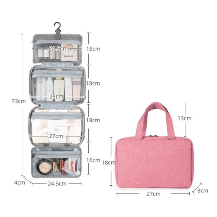 Lisslune | Compact Travel Cosmetic Organizer with 4 Compartments