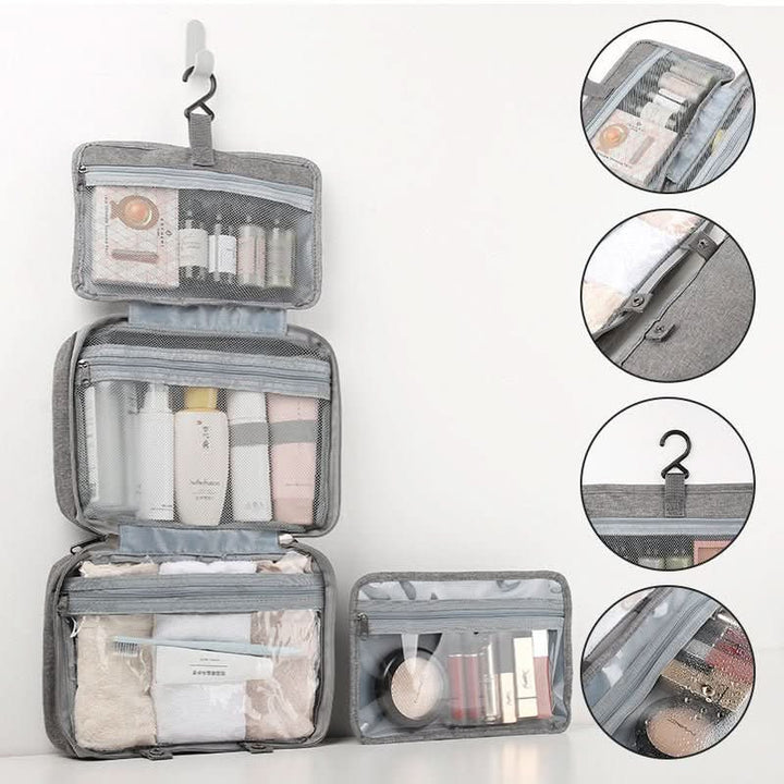 Lisslune | Compact Travel Cosmetic Organizer with 4 Compartments