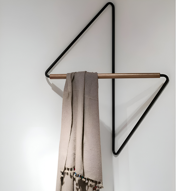 Lisslune | Triad Coat Stand – Geometric Multi-Purpose Metal Wardrobe Rack