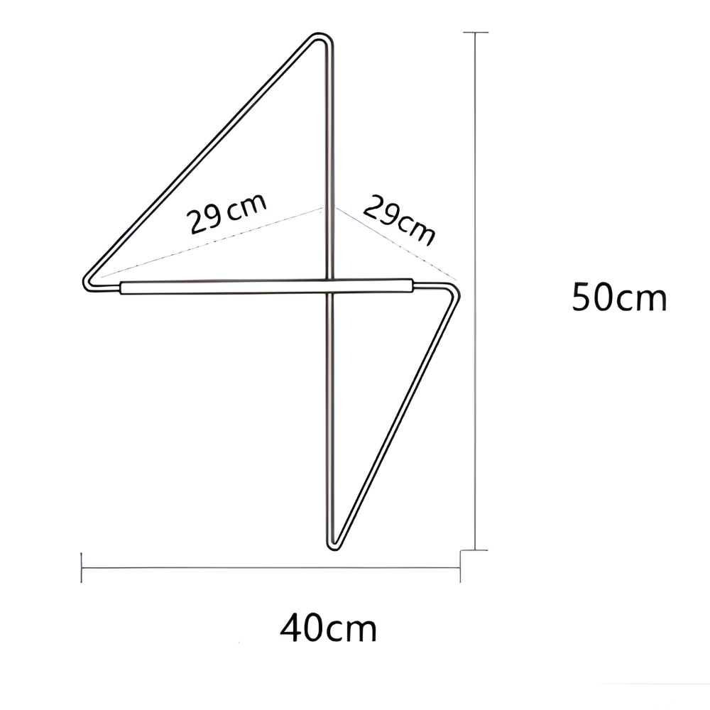 Lisslune | Triad Coat Stand – Geometric Multi-Purpose Metal Wardrobe Rack