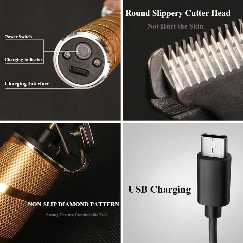 Lisslune | Cordless hair trimmer with LED status display for precise styling