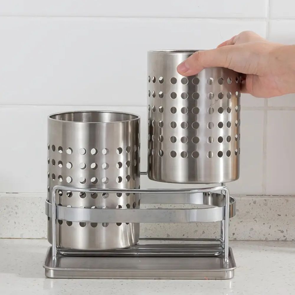 Lisslune | Trivent Stainless Kitchen Cutlery Organizer