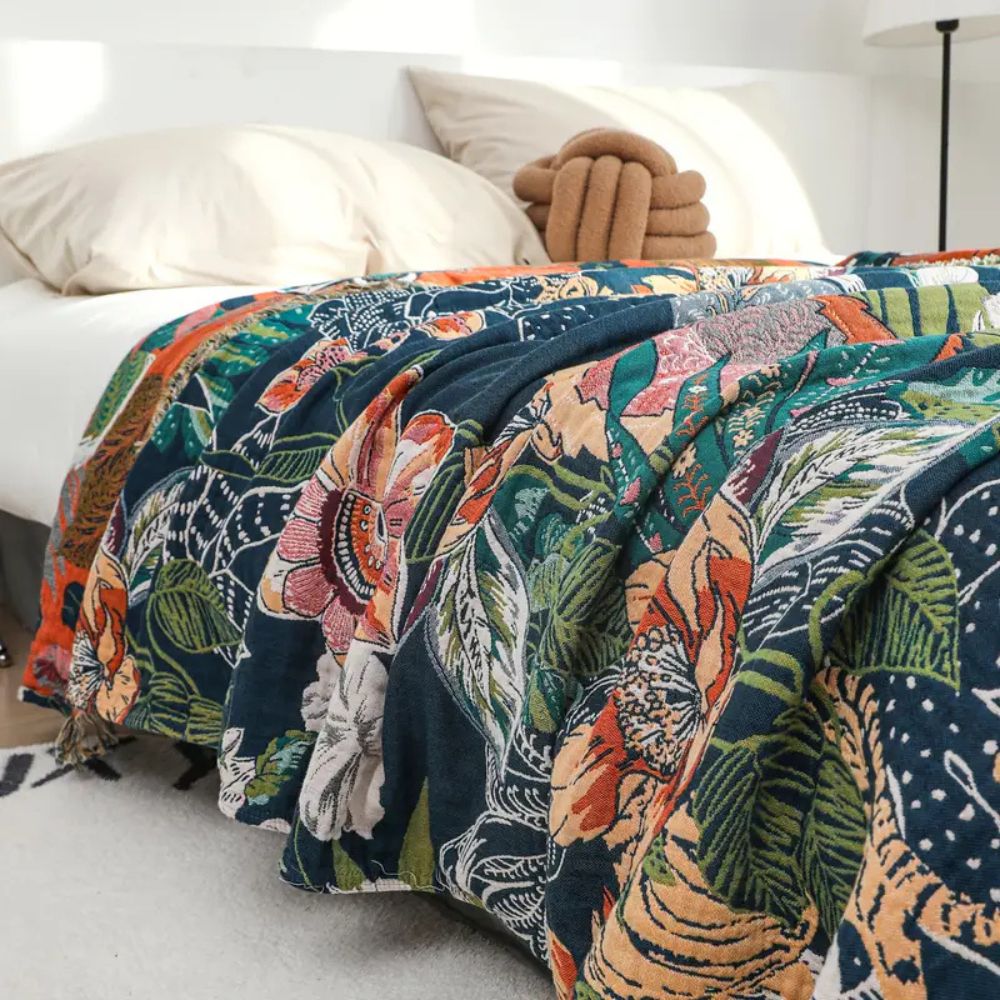 Lisslune | Tropic Twilight Cotton Blanket