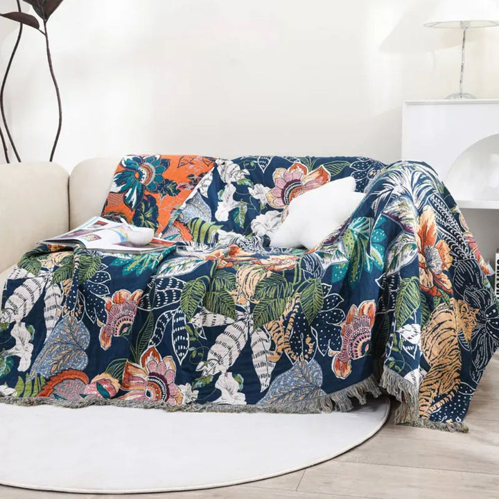 Lisslune | Tropic Twilight Cotton Blanket