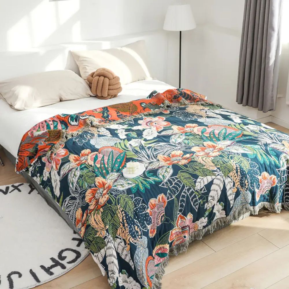 Lisslune | Tropic Twilight Cotton Blanket