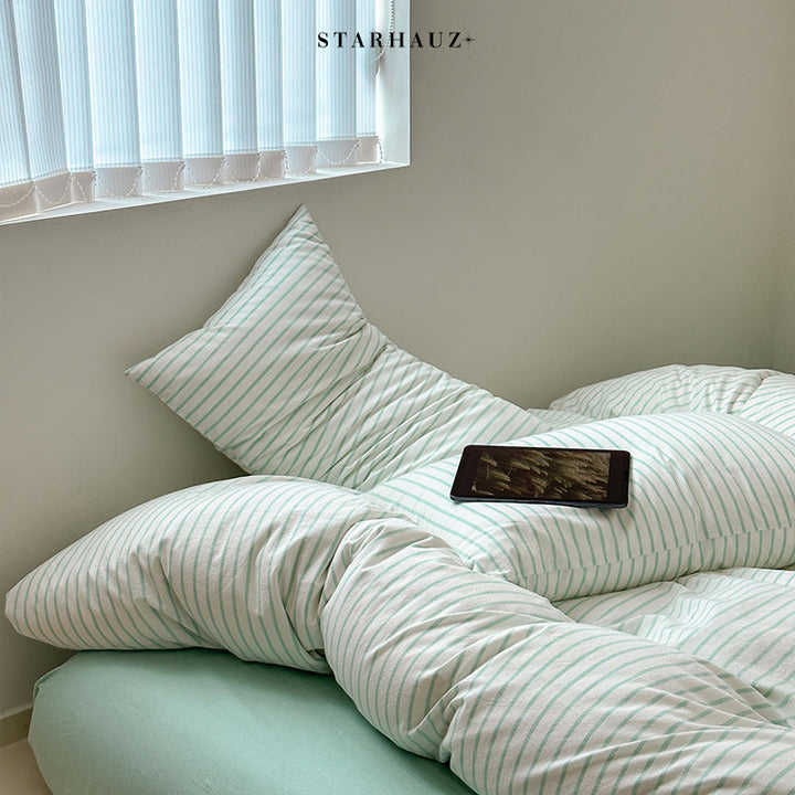 Rynx Scandinavian Retro Striped Bedding Set
