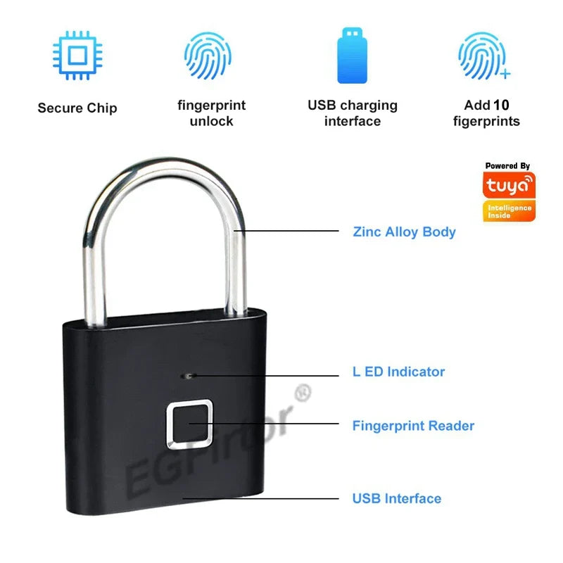 Lisslune | Fingerprint Lock, which eliminates the need for keys - Finger is the only key