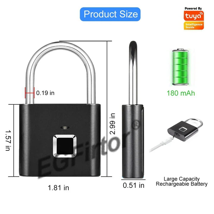 Lisslune | Fingerprint Lock, which eliminates the need for keys - Finger is the only key
