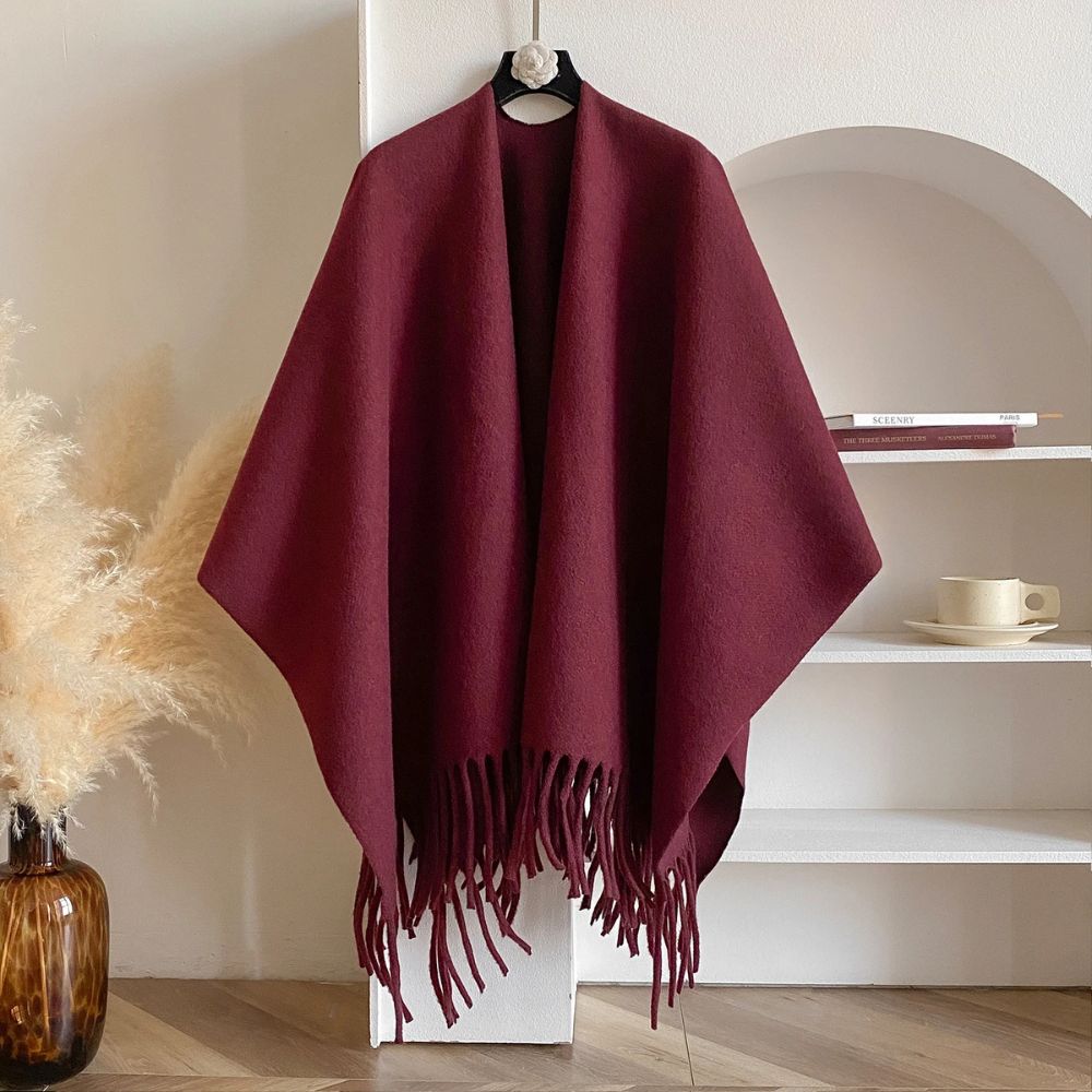 Lisslune | Twilight Chill Acrylic Poncho Shawl