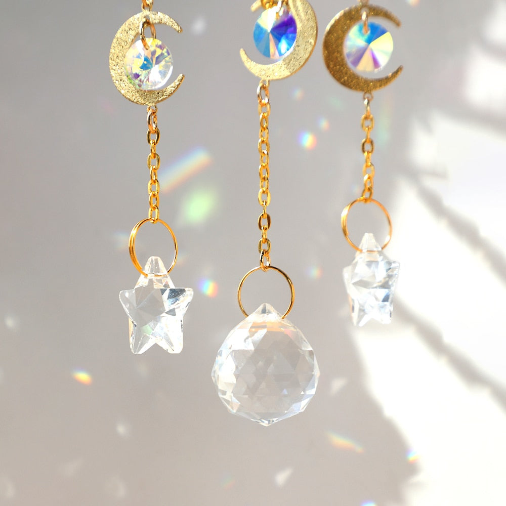 Lisslune | Crystal Sun Catcher Moon Decor