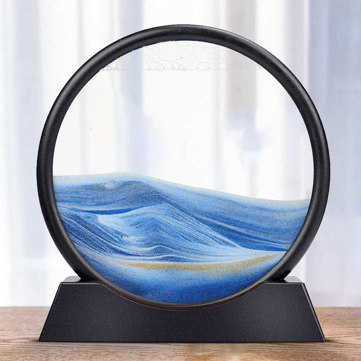 Lisslune | Royaleva Moving Sand Art Sculpture - LED Calming Desk Decoration