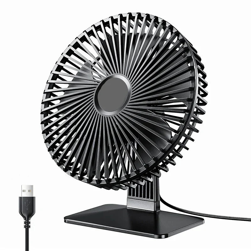 Lisslune | Mira Oscillating USB Fan – Silent, Compact & 4 Speeds for Desks and Nightstands