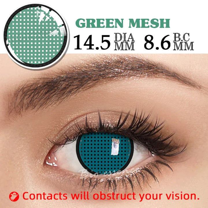 Rynx | 1 Pair Anime Cosplay Contact Lenses Color Contact Lenses Anime Lenses Red Lenses White Lenses Anime Accessories Pink Lenses