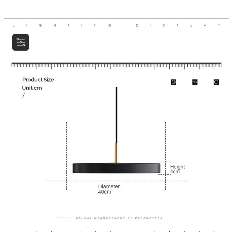 Lisslune | Frendorf – Futuristic Metal LED Suspension Lamp