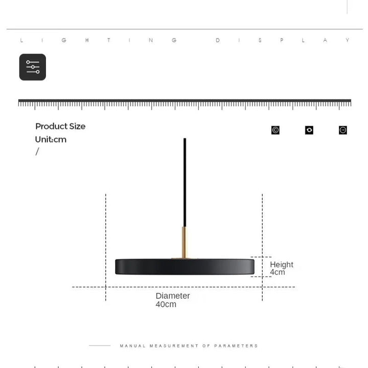 Lisslune | Frendorf – Futuristic Metal LED Suspension Lamp