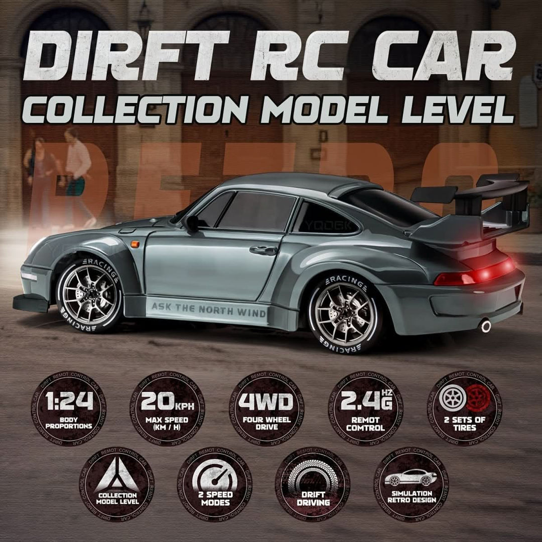 Lisslune | RC Car 1:24 with LED Wheels & All Wheel Drive