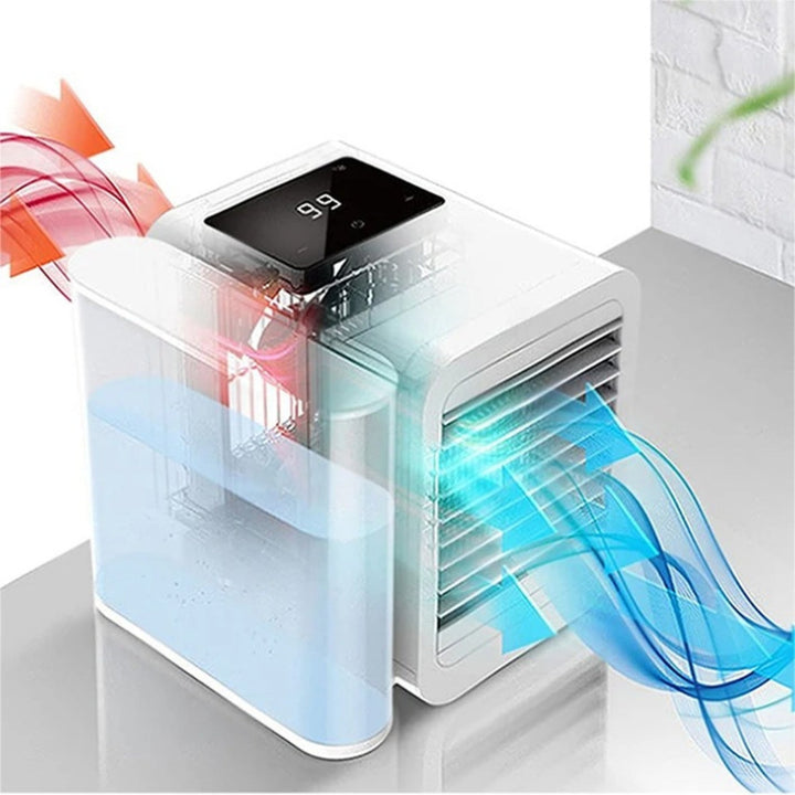 Lisslune | MicroCool Mini Air Conditioner Portable Evaporative Swamp Cooler with 1000ml Water Tank