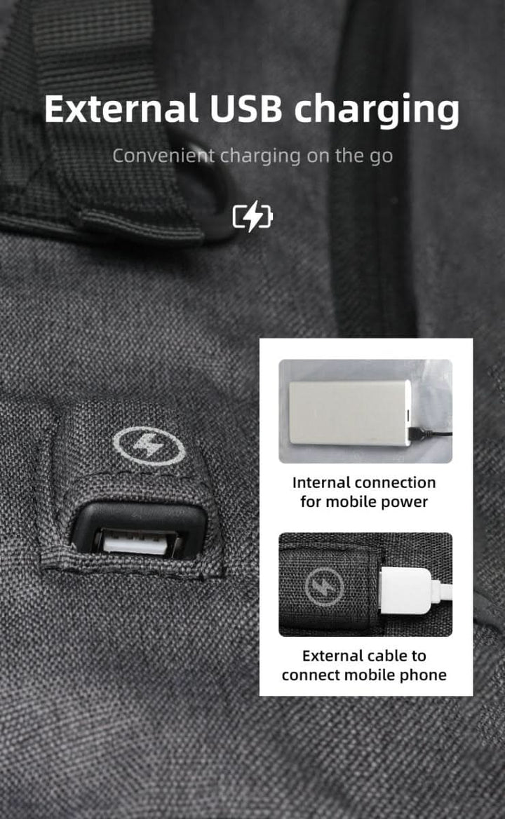Lisslune | Flexible Day Backpack with USB & Laptop Compartment