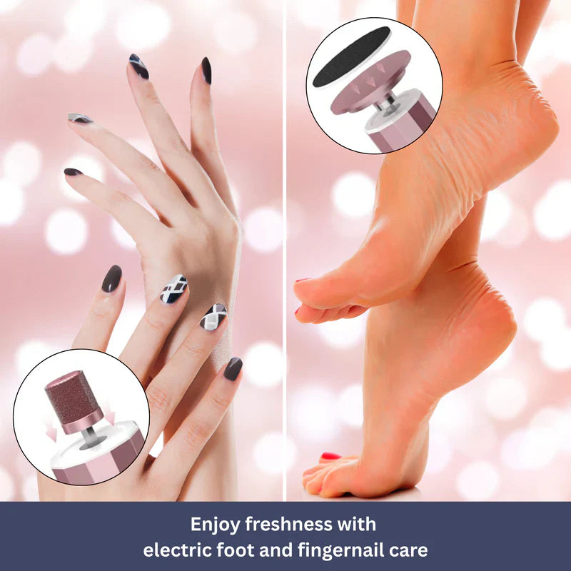 Lisslune | Electric Callus Remover | Rechargeable, Waterproof & Ideal for Smooth Feet at Home