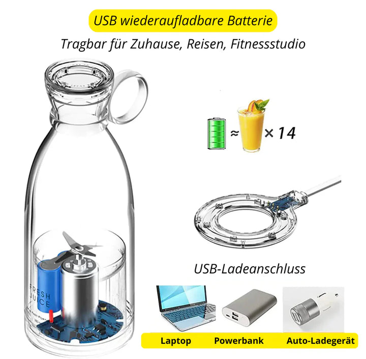 Lisslune | Portable Blender with Rechargeable Battery