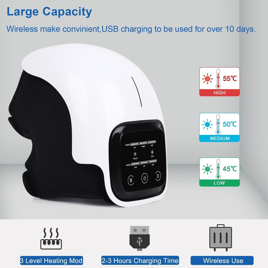 Lisslune | WarmFit Knee Massager with Infrared and Vibration – Wireless and Rechargeable