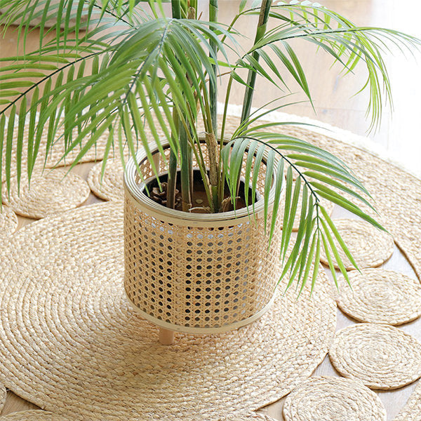 Lisslune | Braided Flower Pot Holder made of Rattan