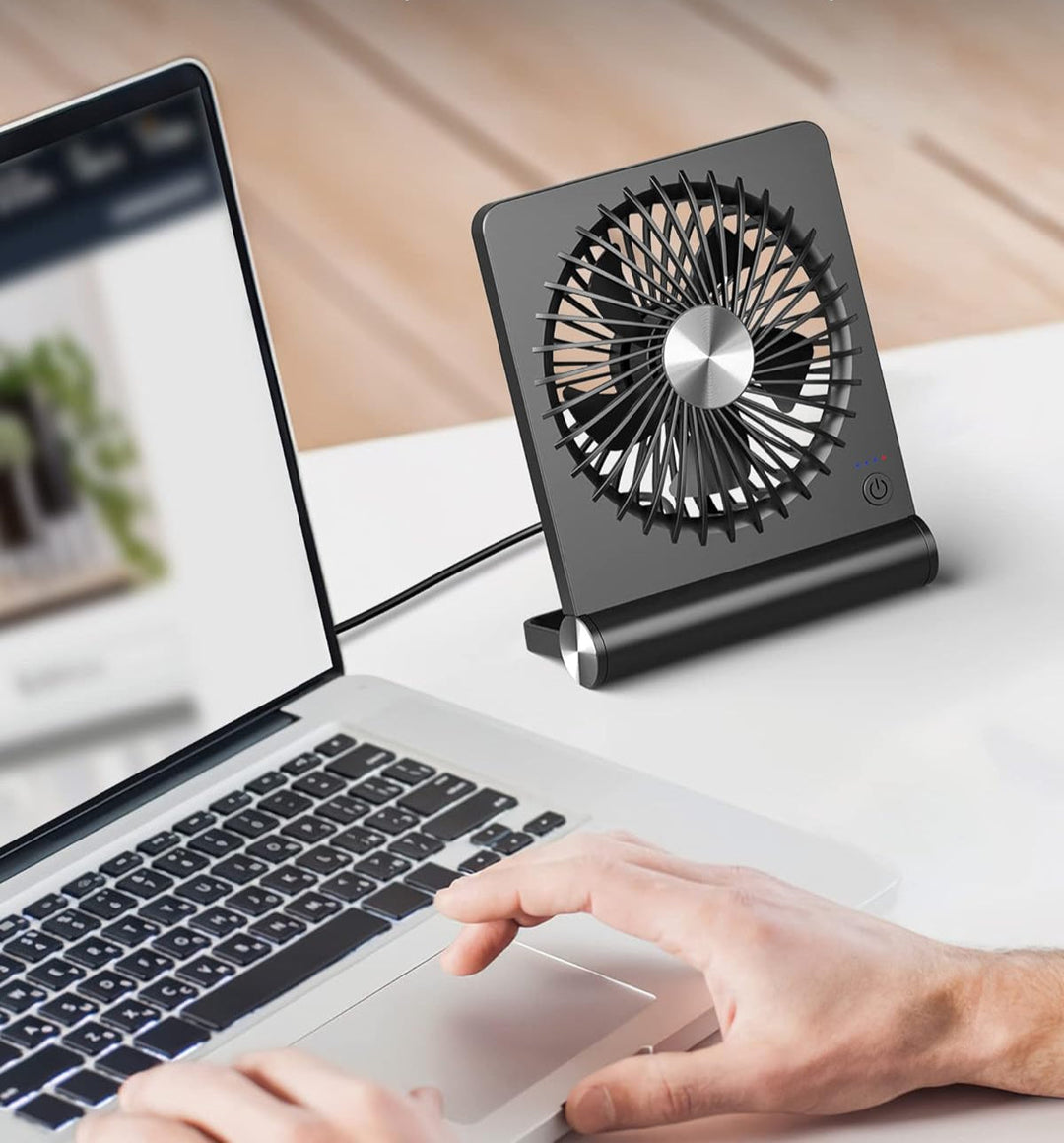 Lisslune | Ultra Lightweight Table Fan – Quiet and Compact for Optimal Cooling