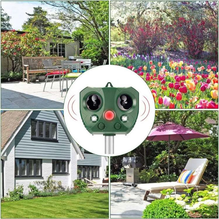 Lisslune | Ultrasonic Animal Repellent for Garden & Outdoor Use