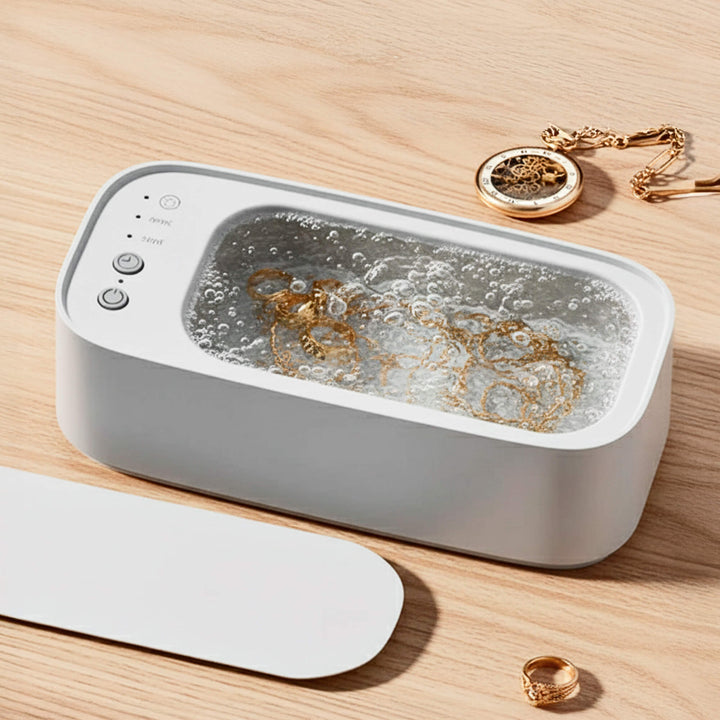 Lisslune | Ultrasonic Cleaning Device | Gentle, Efficient & Versatile for Jewelry, Glasses, Watches, and Dentures