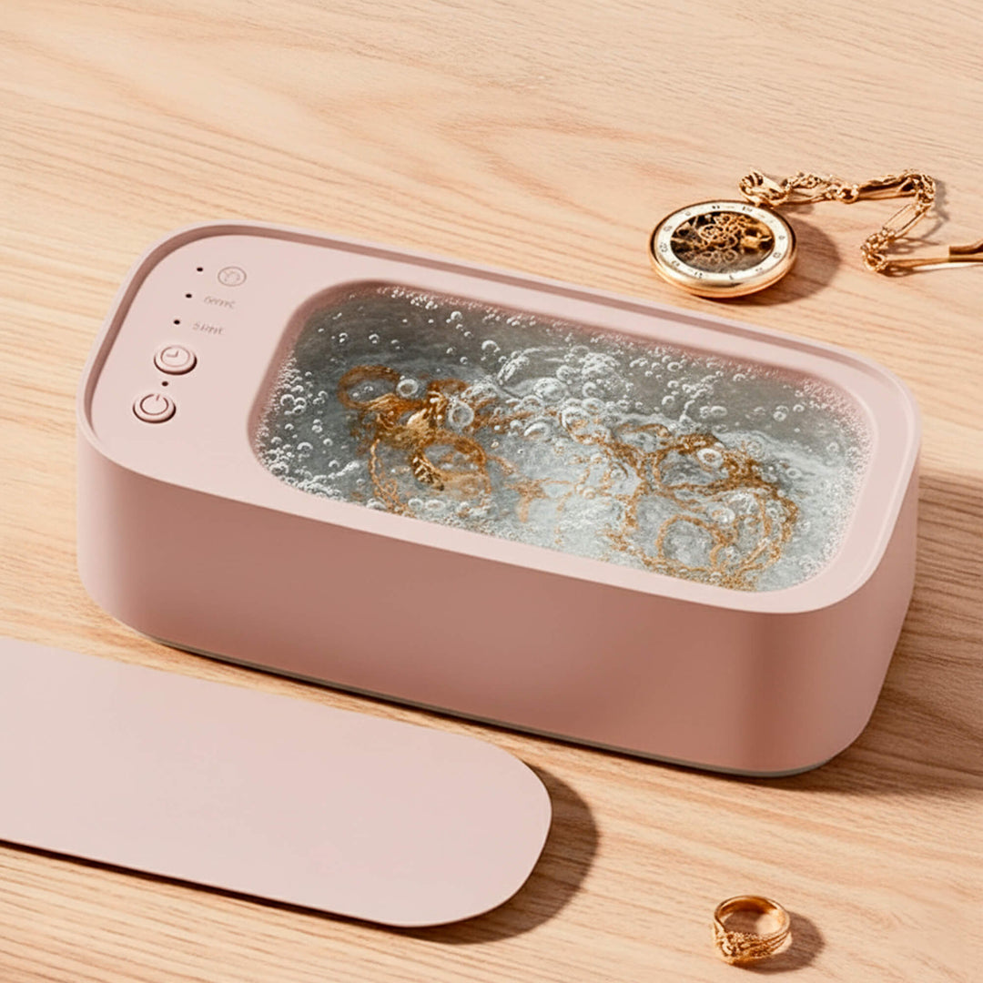 Lisslune | Ultrasonic Cleaning Device | Gentle, Efficient & Versatile for Jewelry, Glasses, Watches, and Dentures