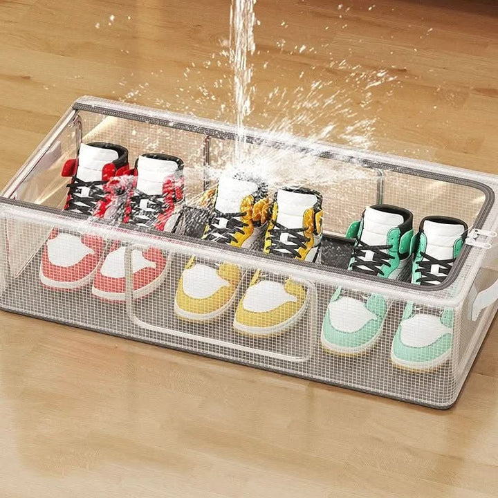 Lisslune | Stackable shoe box with window, ventilation & waterproof protection