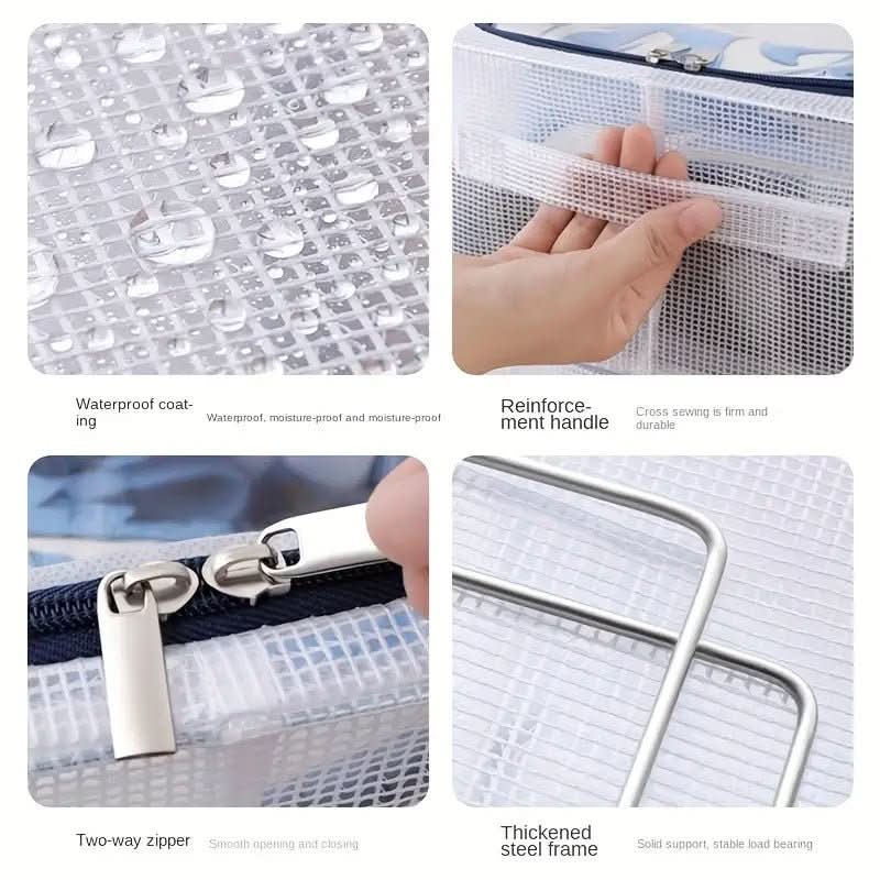 Lisslune | Stackable shoe box with window, ventilation & waterproof protection