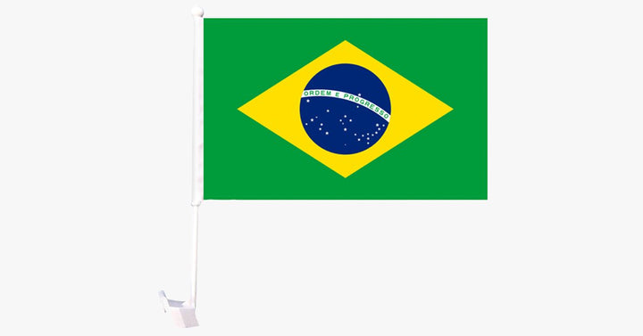 Lisslune | Brazil Flag Car Pole Decoration – Let your car say patriotic!