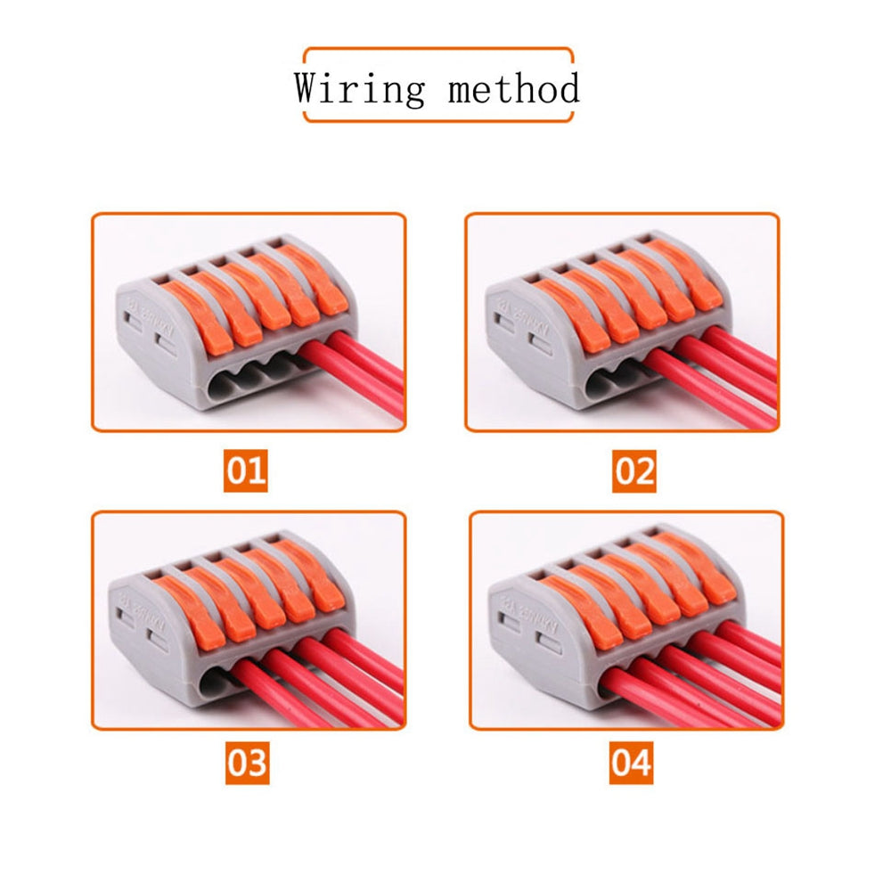 Lisslune | Universal Terminals Plug-in Electrical Wire Connector