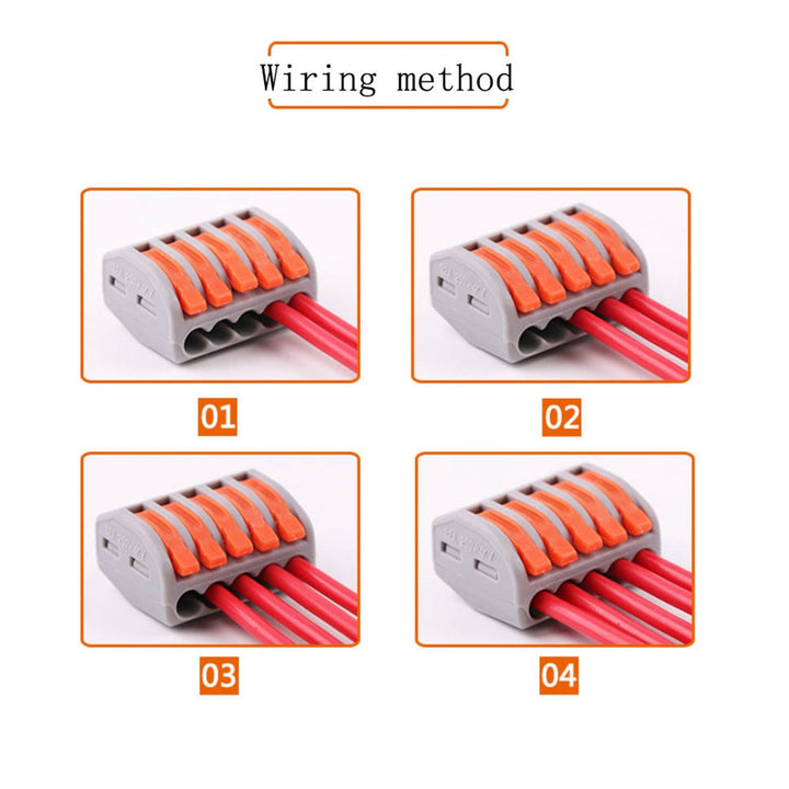 Lisslune | Universal Terminals Plug-in Electrical Wire Connector