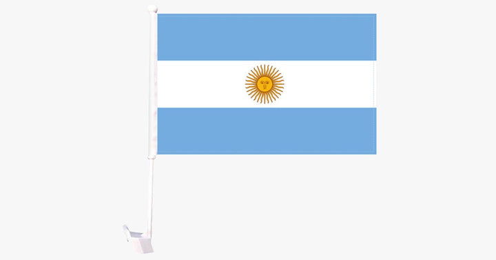 Lisslune | Argentine Flag Car Window Pole Decoration – Go patriotic with minimal display!