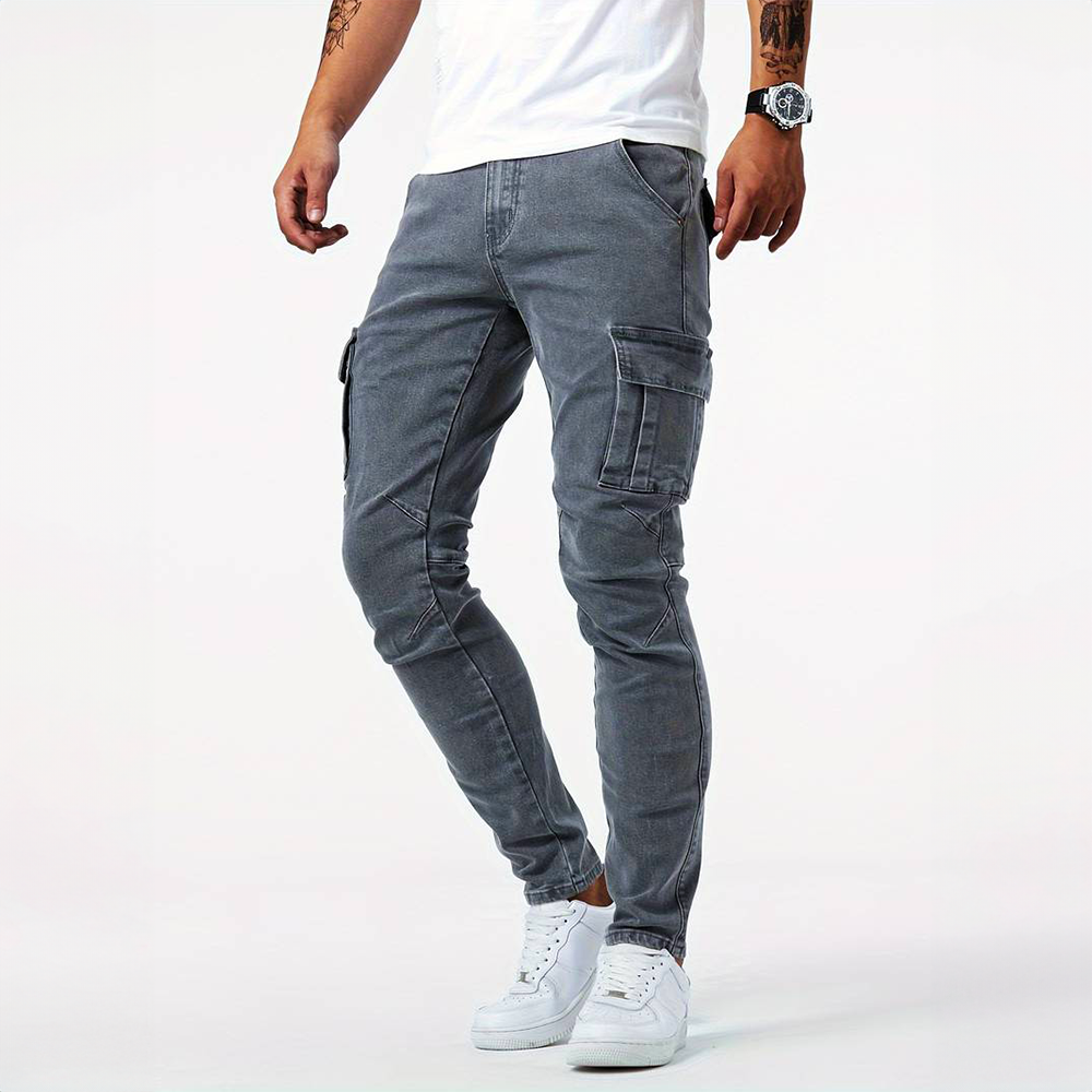 Lisslune | Denim Cargo Jeans