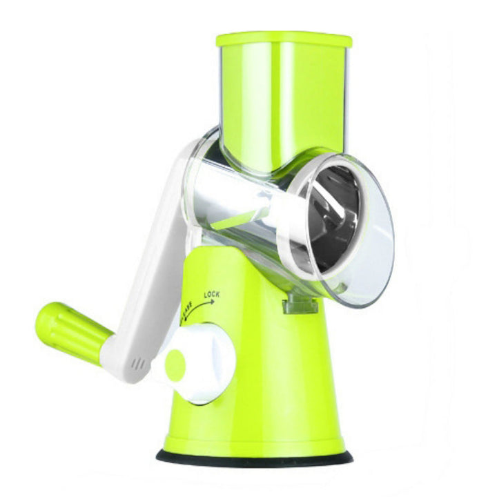 Lisslune | 3-in-1 Multifunctional Stainless Steel Rotary Slicer, For Vegetable, Cheese & More