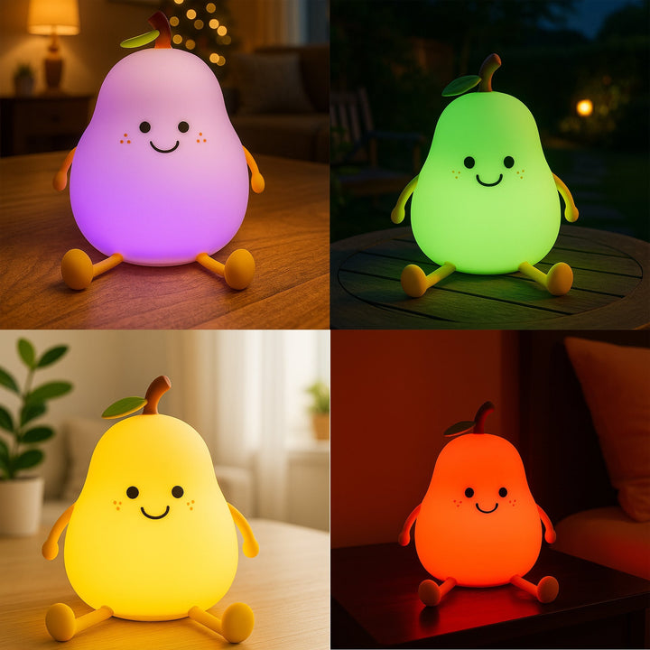 Lisslune | Cute Pear Bedside Touch Night Lamp