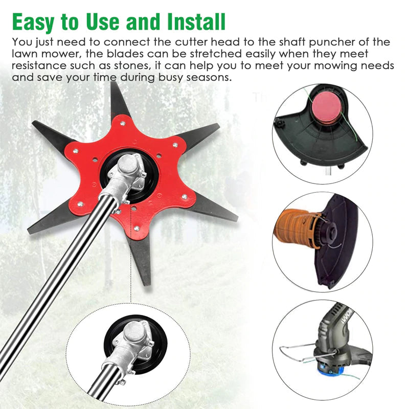Lisslune | Pro | Versatile trimmer head with 6 blades