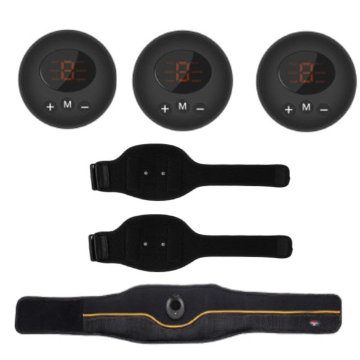 Lisslune | Rechargeable Home Smart EMS Abdominal Belt, with Fastening, Breathable Mesh, 6 Modes and 9 Strengths, for Home, Office & Gym