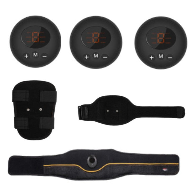 Lisslune | Rechargeable Home Smart EMS Abdominal Belt, with Fastening, Breathable Mesh, 6 Modes and 9 Strengths, for Home, Office & Gym