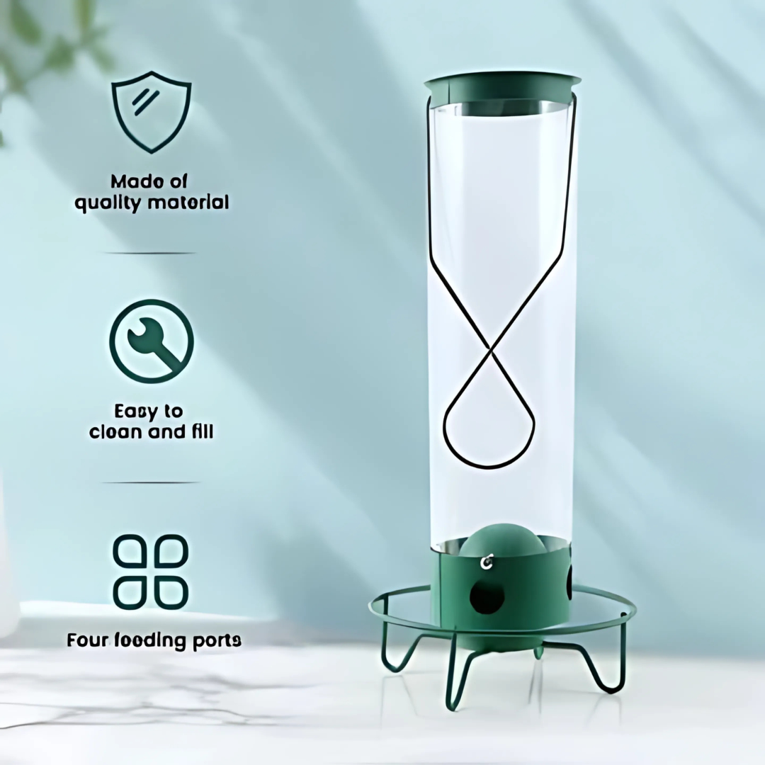Lisslune | Rotatable Squirrel-Proof Garden Bird Feeder with Multiple Feeding Ports