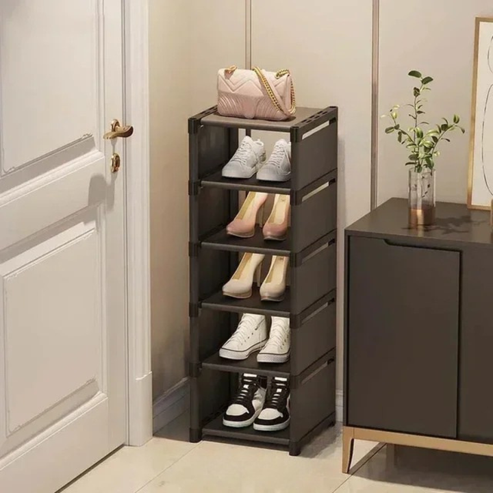 Lisslune | SHOECORNER RACK – Stackable shoe rack for corners – Space-saving organization with style