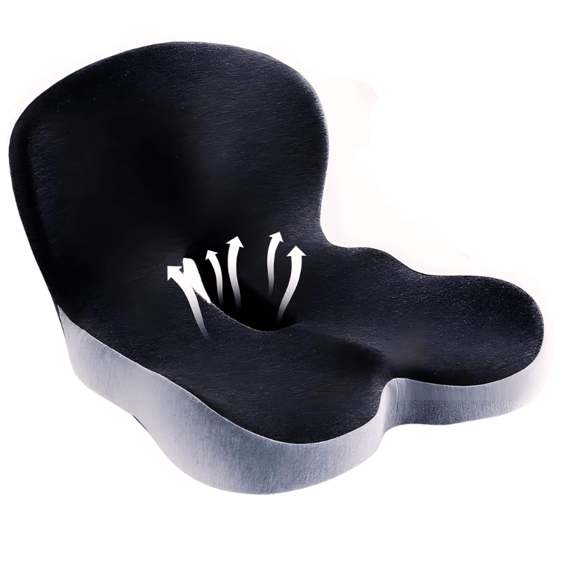 Lisslune | Ergonomic seat cushion with lumbar support for office, car & travel